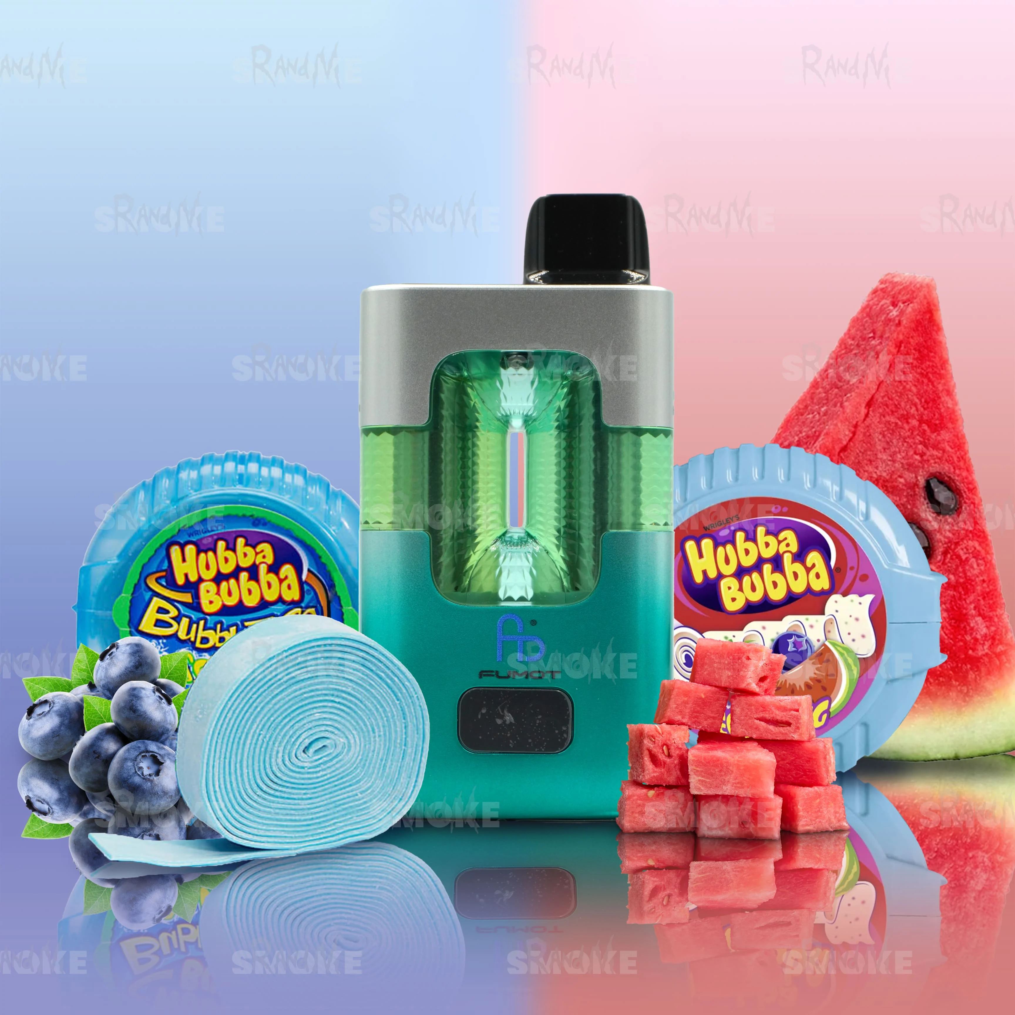 Fumot RandM Eco 2in1 50000 - Blueberry Hubba Bubba & Watermelon Hubba Bubba